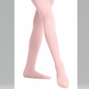 Freestyle by Danskin Footed Tights Pink Dance Ballet Girls Size 12-14 Dancewear